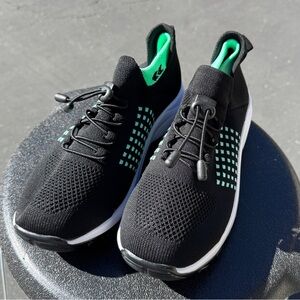 Dynamic Black and Green Women's Athletic Shoes